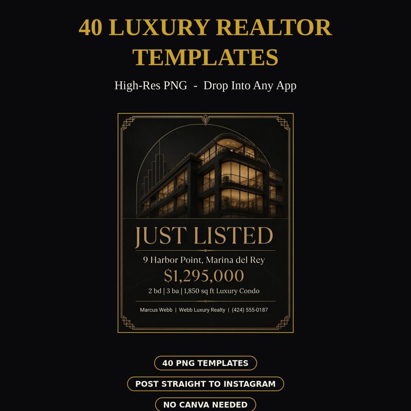 Luxury Realtor Instagram Kit