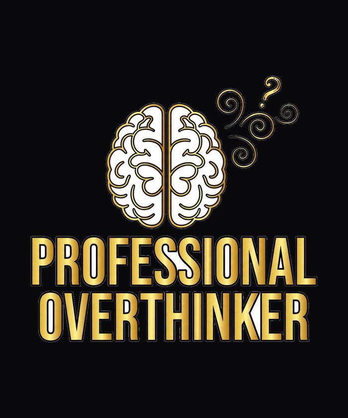 Professional Overthinker funny tee design